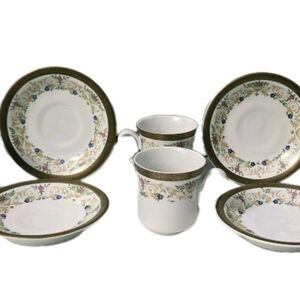 Vintage Leart Demitasse 4 Cups and 4 Saucer Set from Brazil - Great Condition